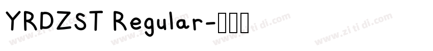 YRDZST Regular字体转换